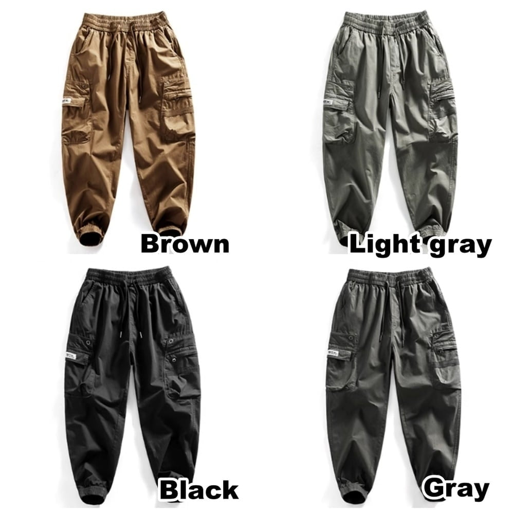 Multi-pocket casual pants HL2392