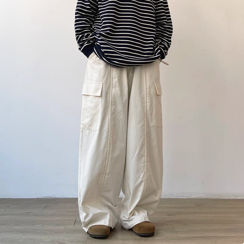 Loose straight pants HL2198