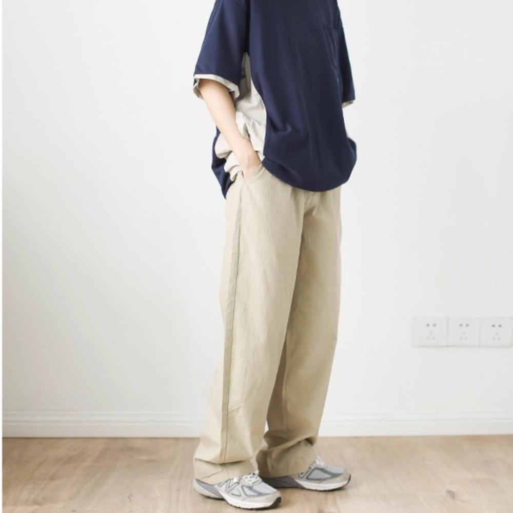 Loose straight pants HL2395