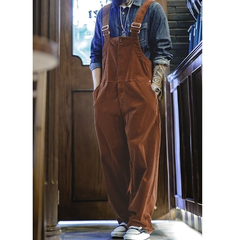 Corduroy overalls HL2446