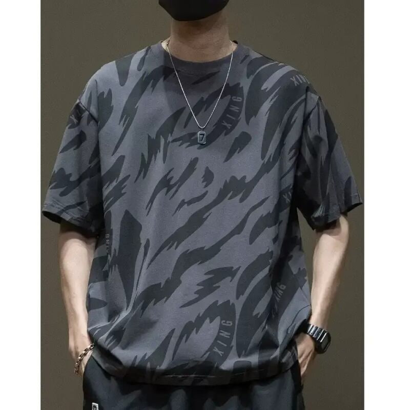 Dark Color Loose T-shirt HL2033