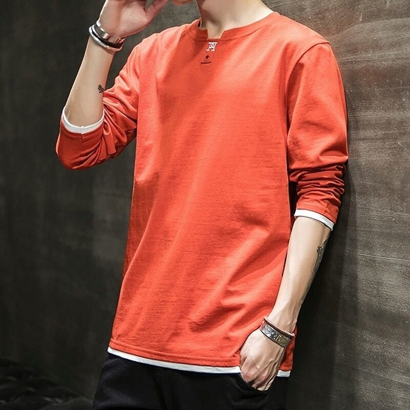 Embroidered long sleeve tops HL2180
