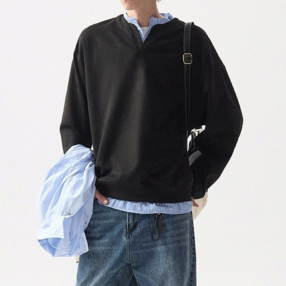 Faux layered sweatshirt HL2417