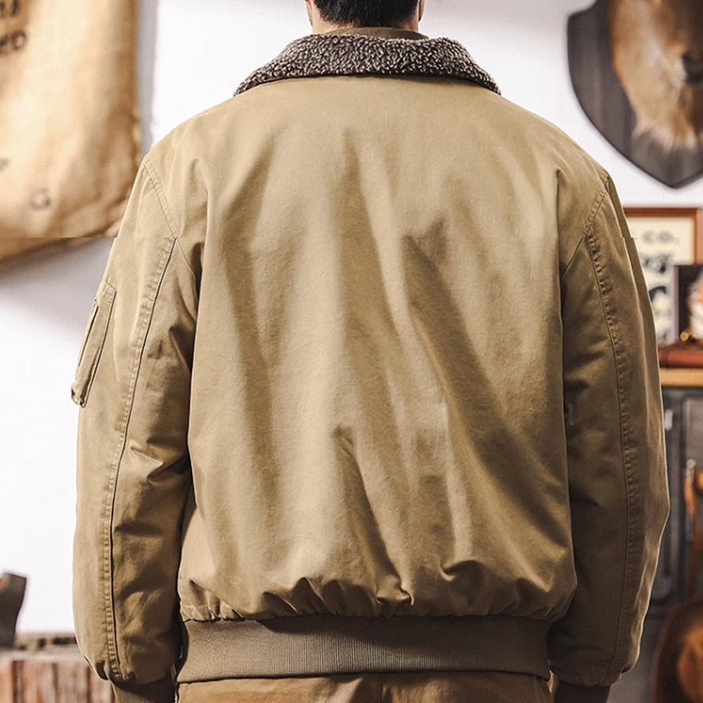 Back boa zip up jacket HL2406