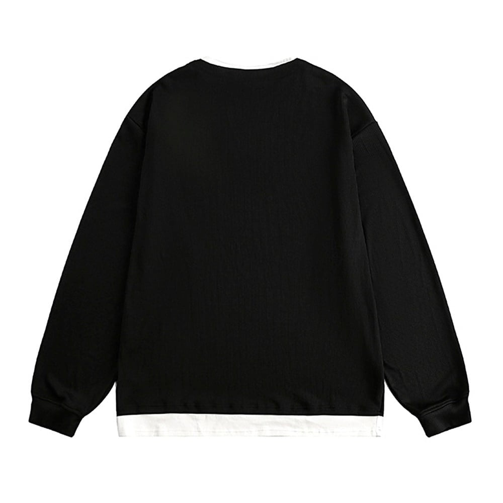 Faux layered sweatshirt HL2416