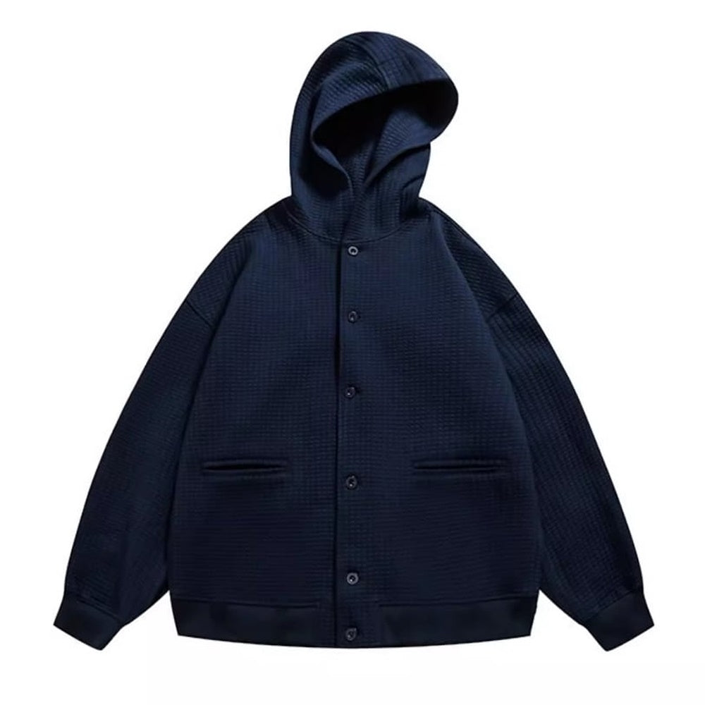 Waffle jacket with hood HL2204