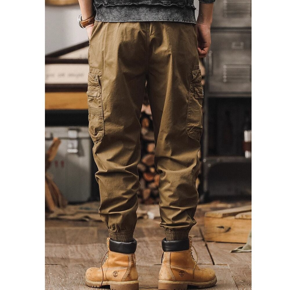Multi-pocket casual pants HL2392