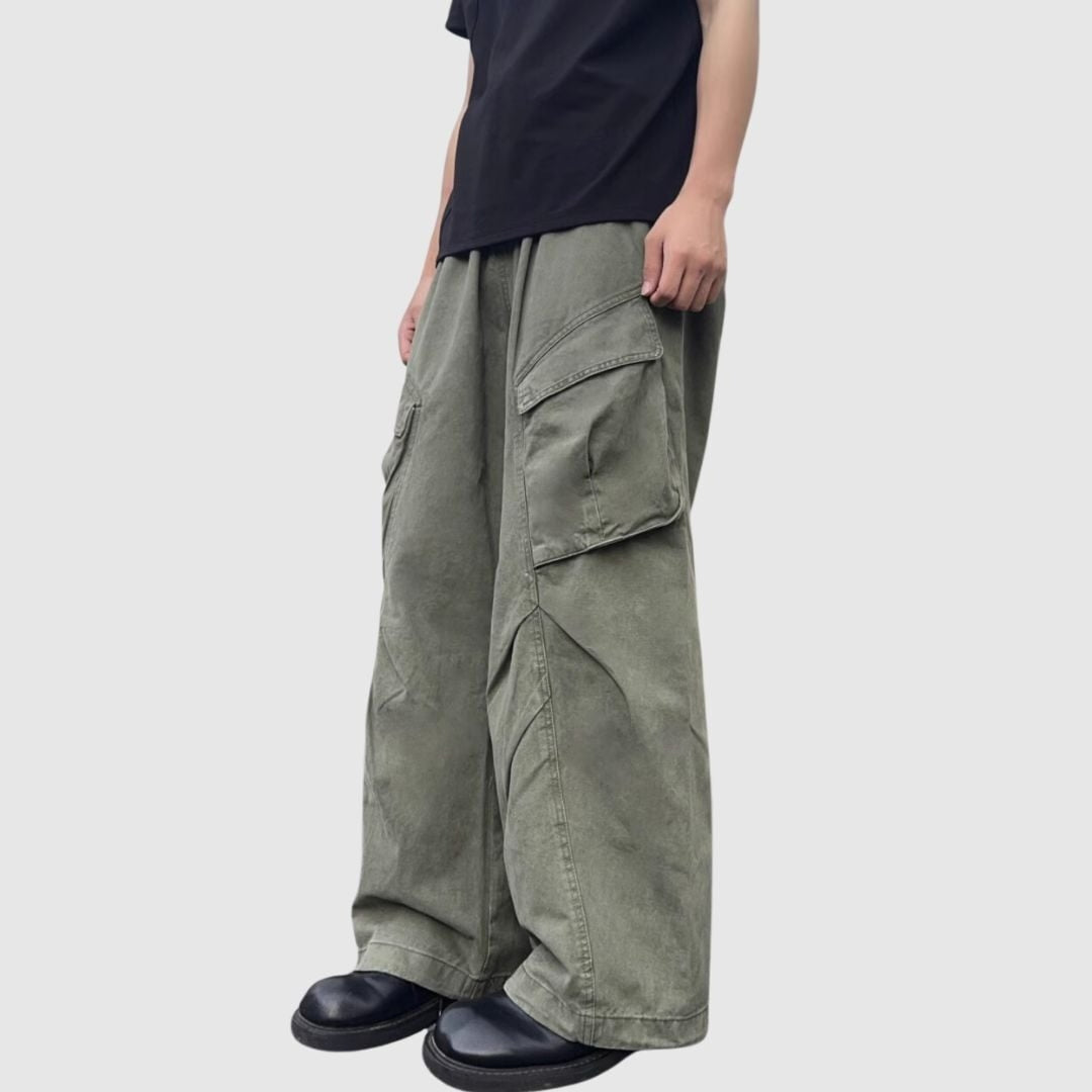 Side pocket cargo pants HL2196