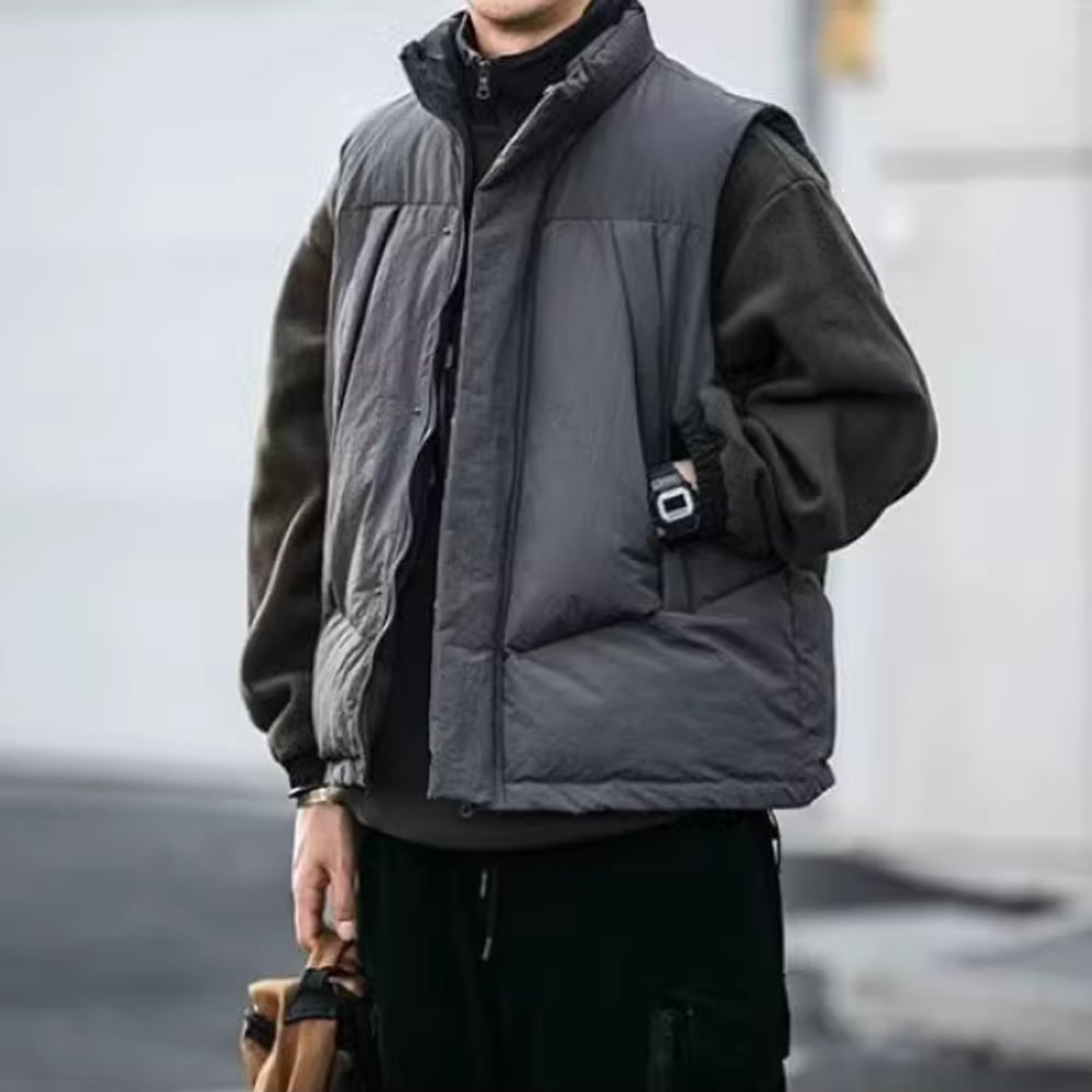 Stand collar padded vest HL2435