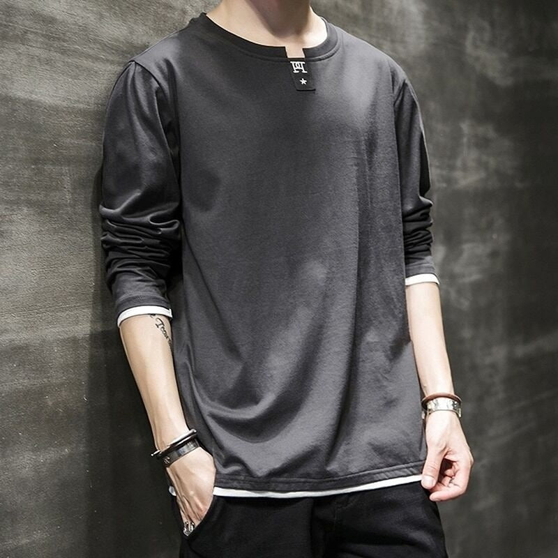 Embroidered long sleeve tops HL2180