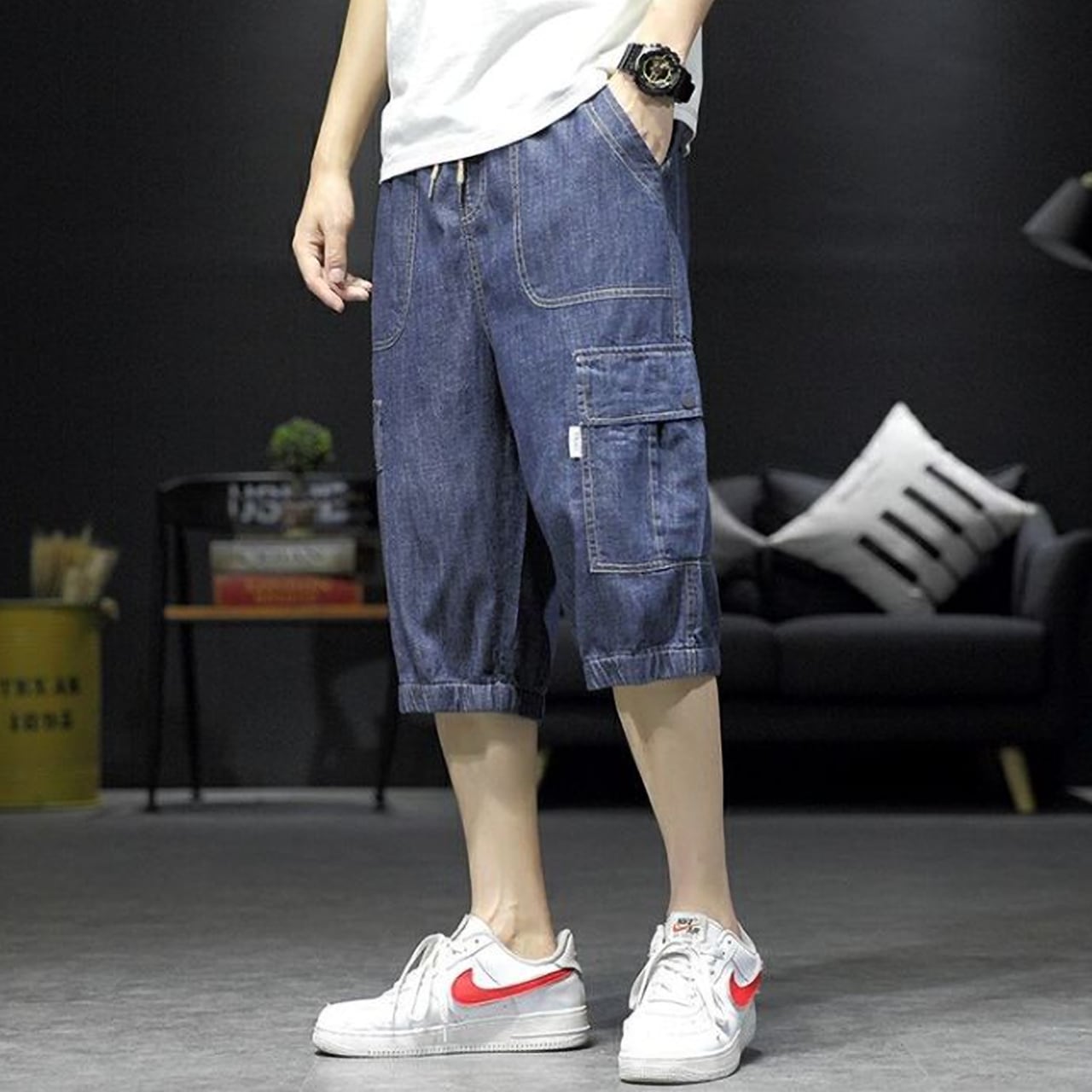 クロップドデニムパンツ HL1647