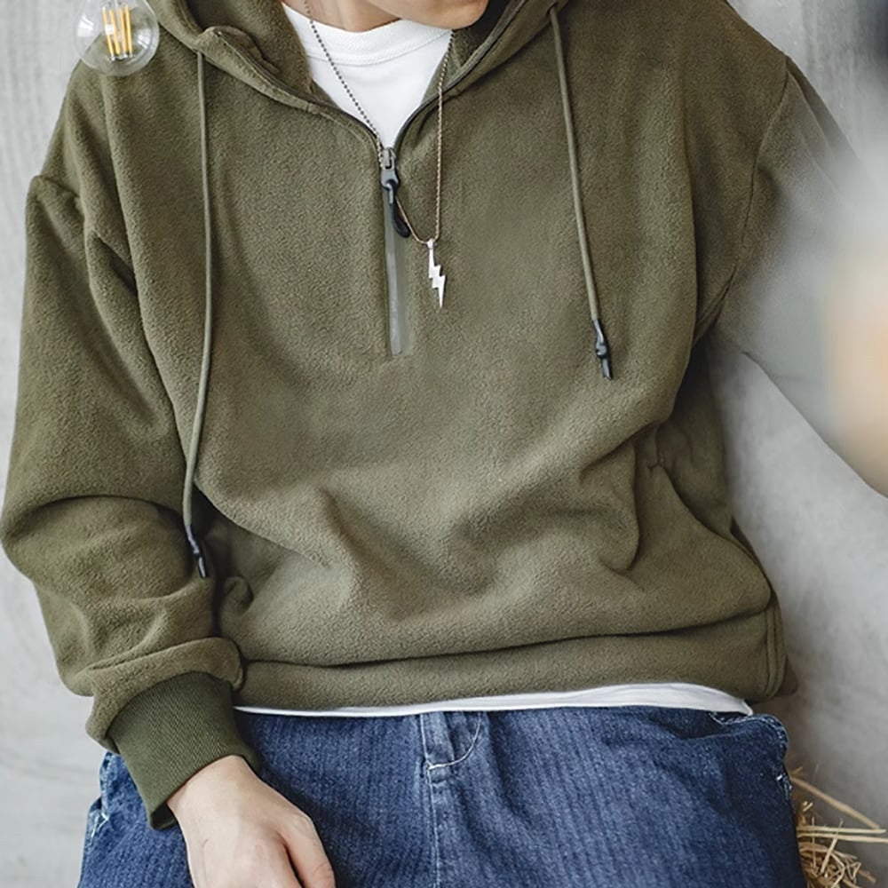 Half zip fleece sweater HL2449