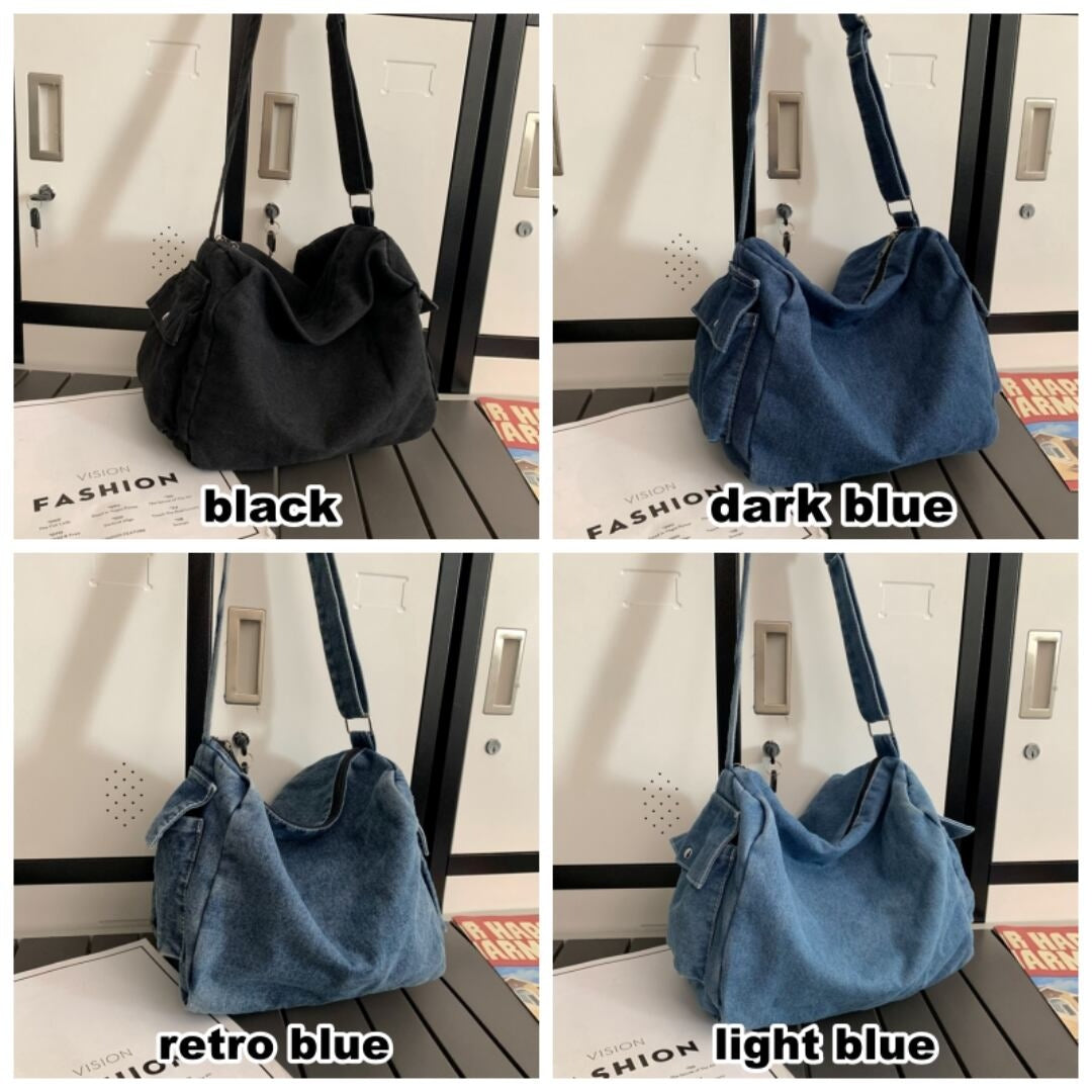 Denim messenger bag HL2614