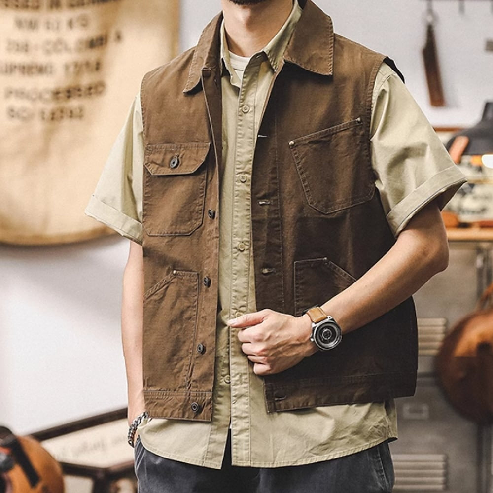 Retro work vest HL2396