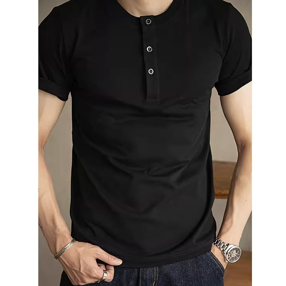 Henley neck T-shirt HL2452