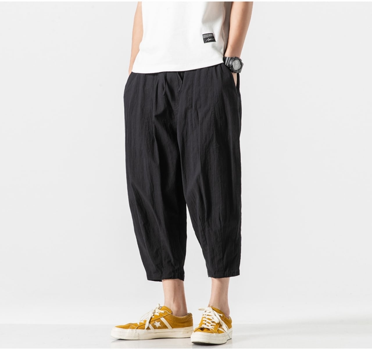 クロップドルーズパンツ HL1611
