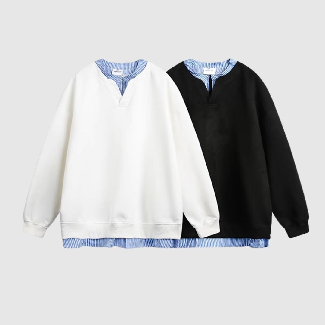Faux layered sweatshirt HL2417