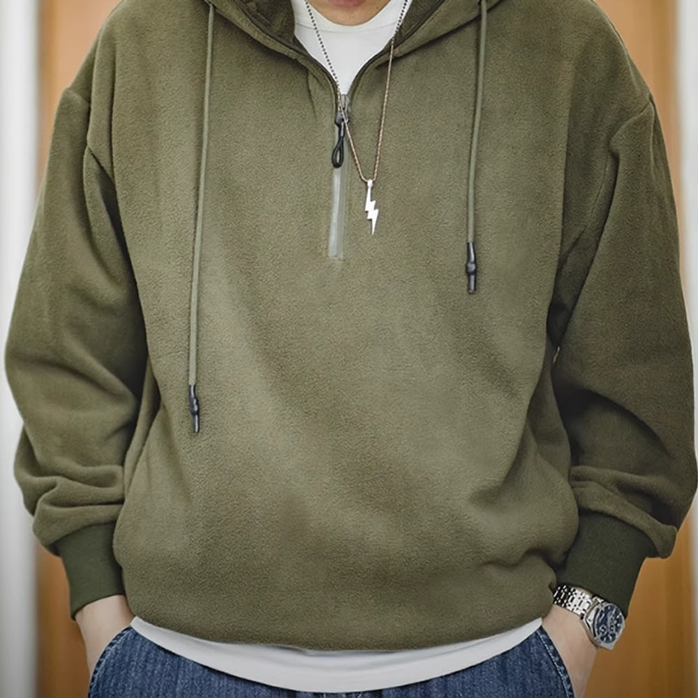 Half zip fleece sweater HL2449