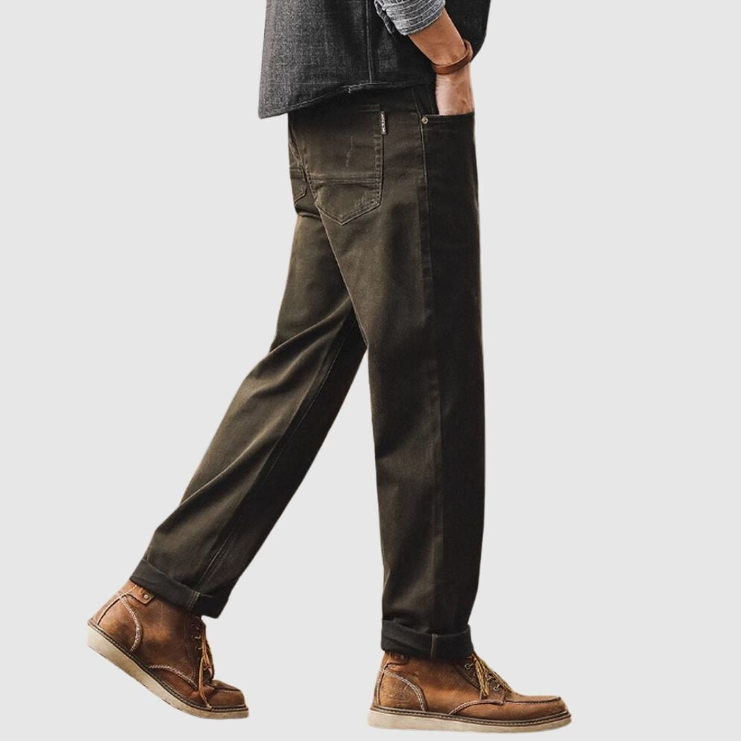 Retro style straight pants HL2377