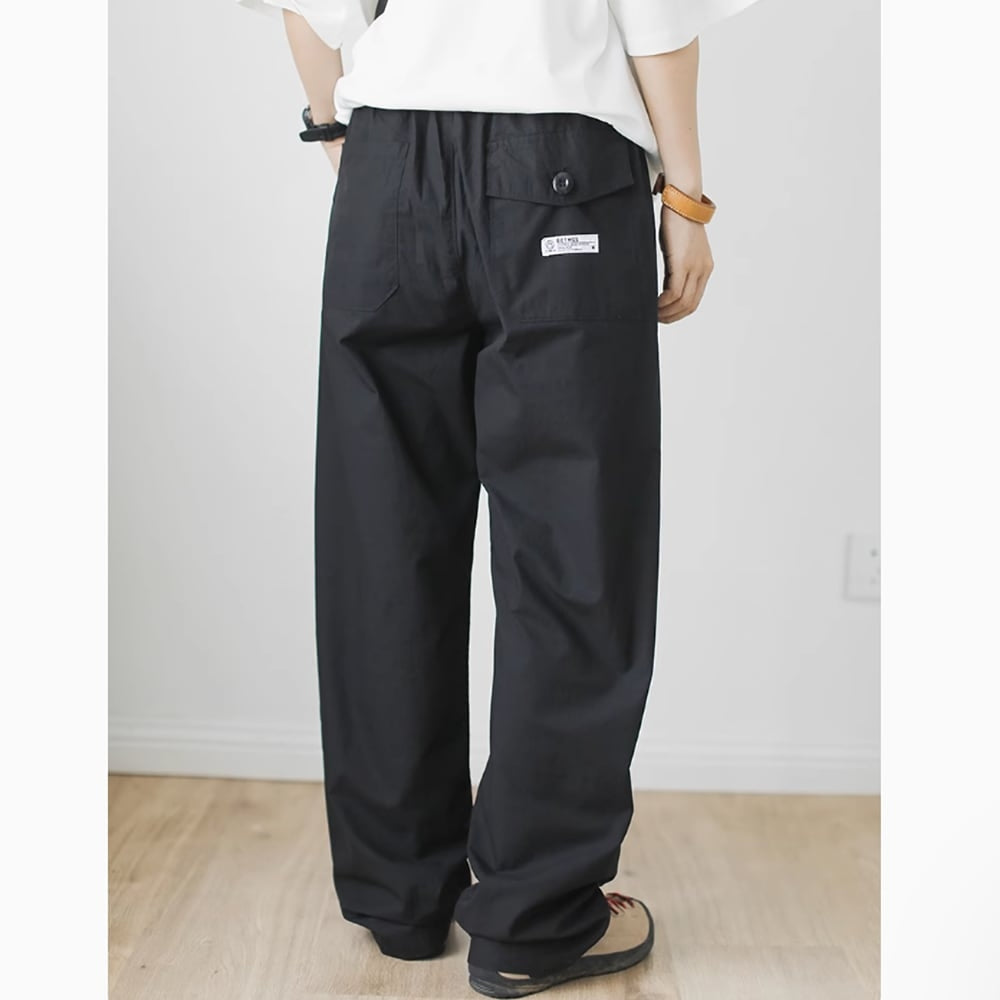 Loose straight pants HL2395