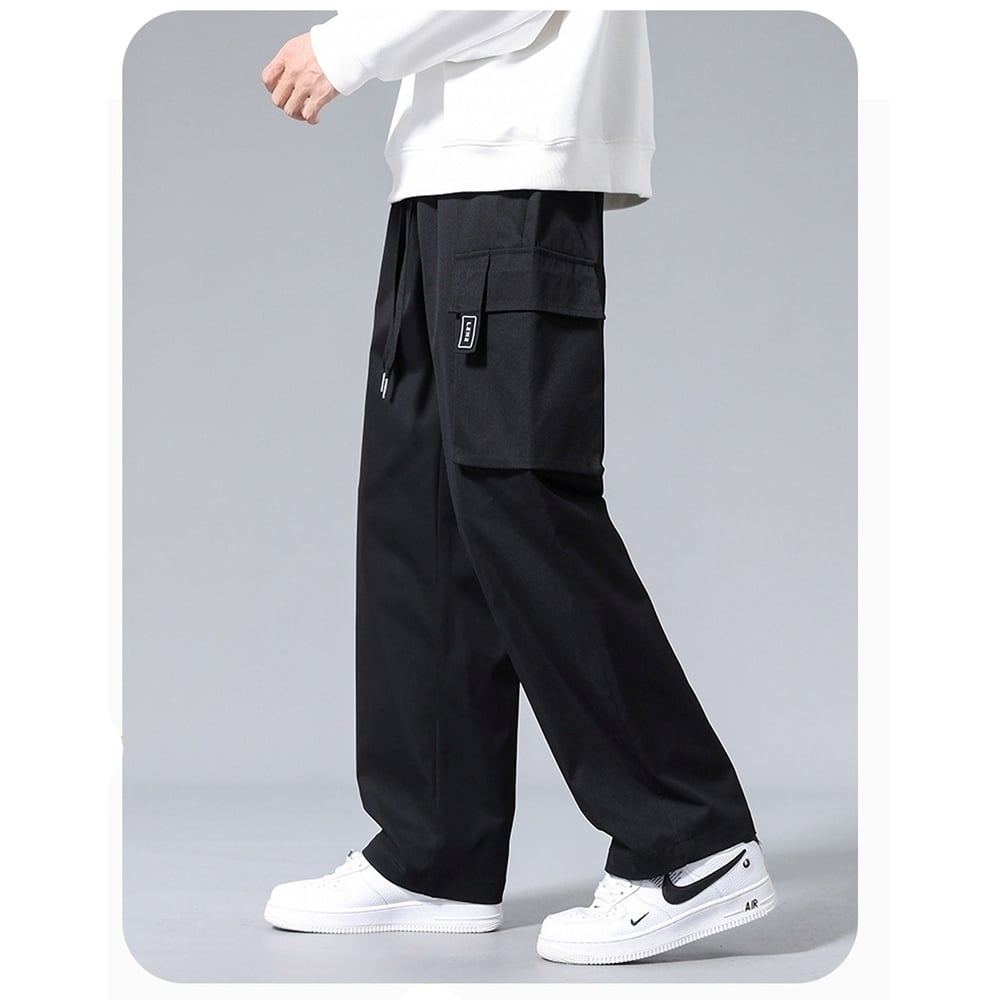 Multi-pocket wide pants HL2297