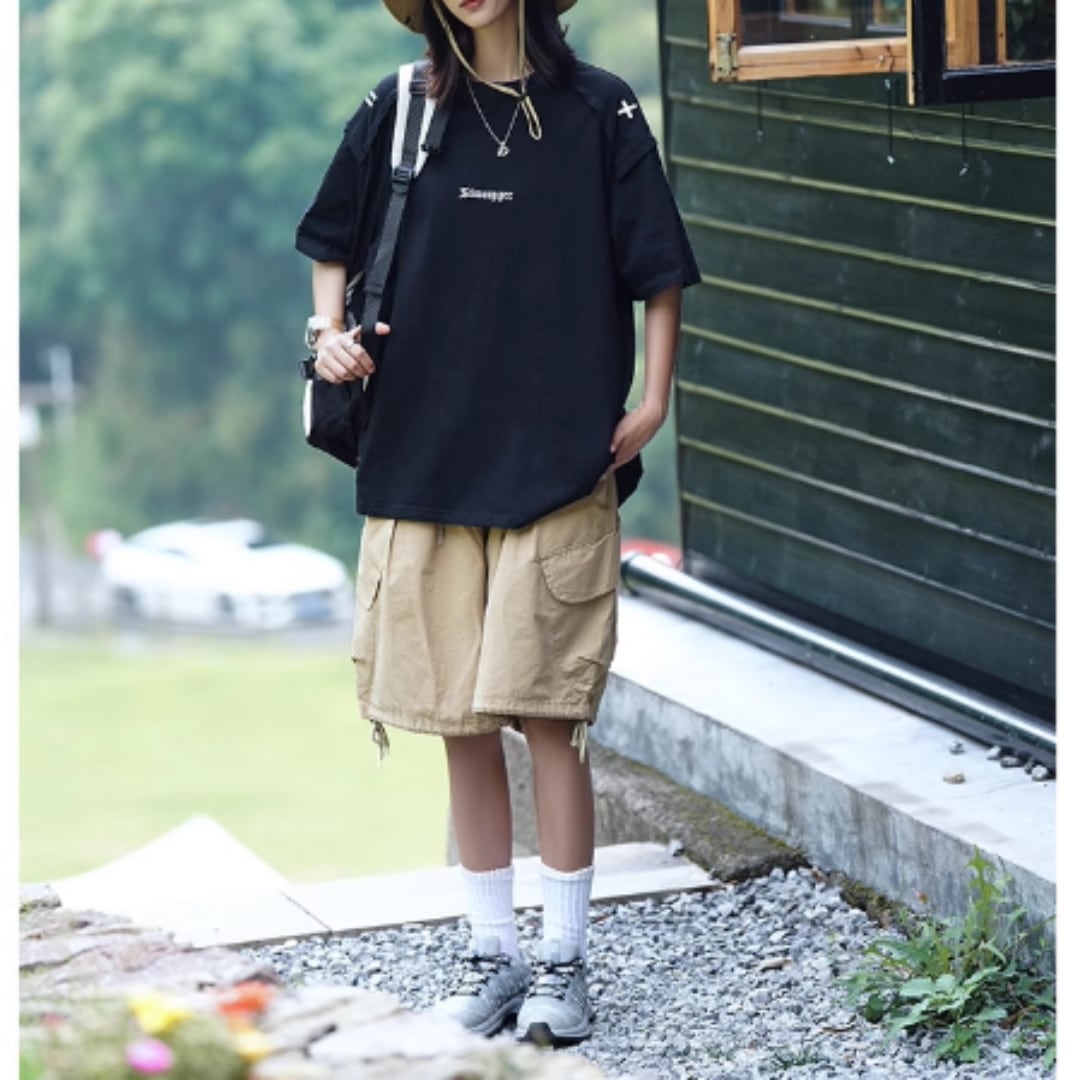 Embroidery Simple T-shirt HL2019
