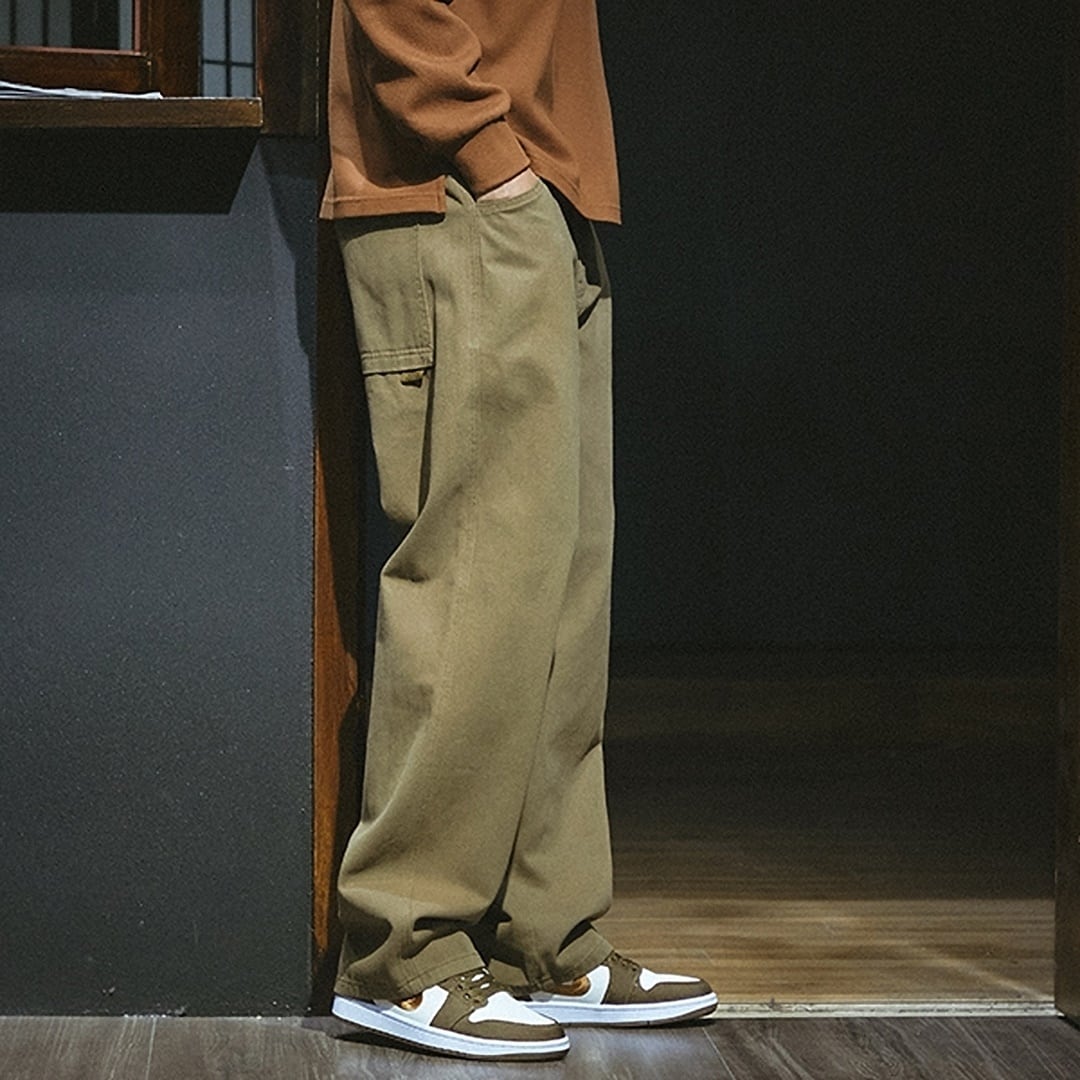ルーズストレートパンツ HL1948