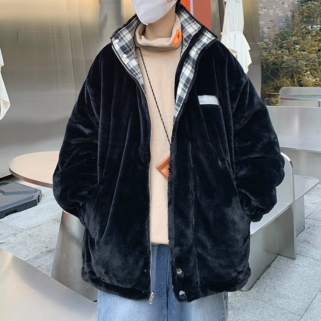 Stand Collar Reversible Jacket HL1917