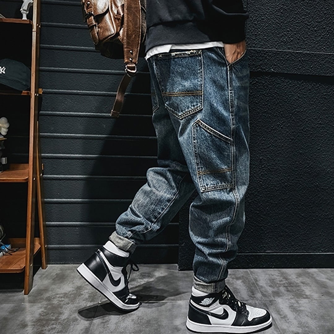 Casual Straight Denim Jeans HL1945