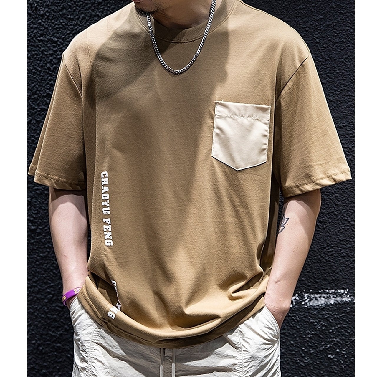 Round Neck Casual T-Shirt HL1725