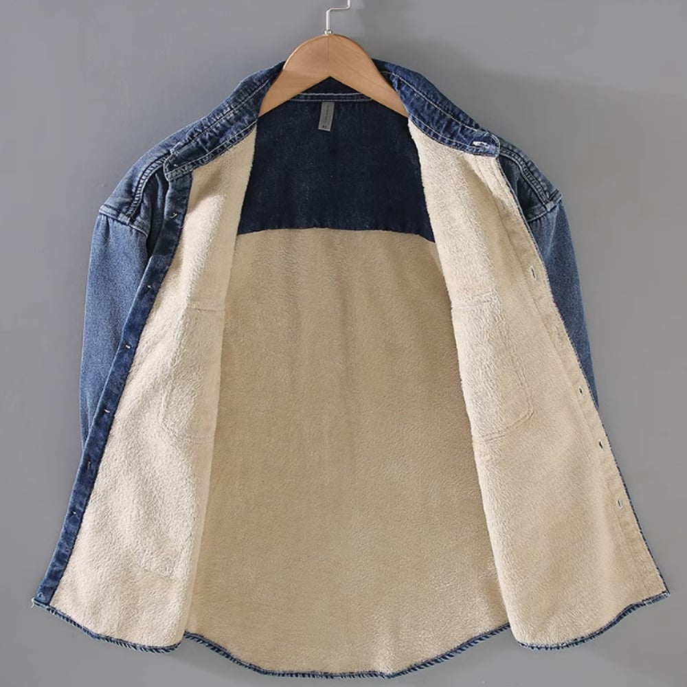 Fleece denim shirt HL2345
