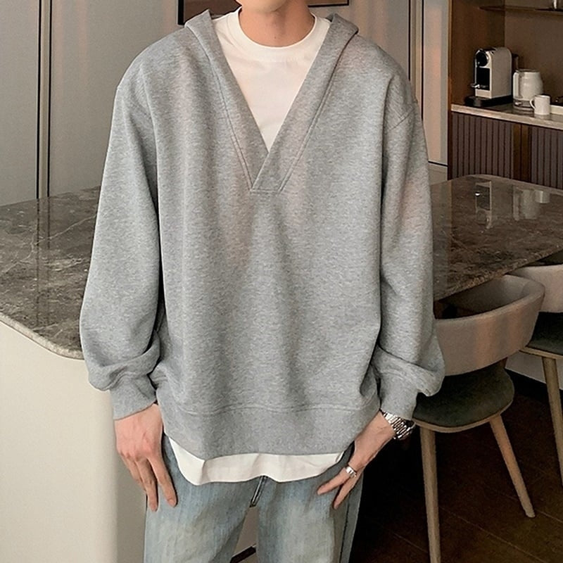 Faux layered hoodie HL2183