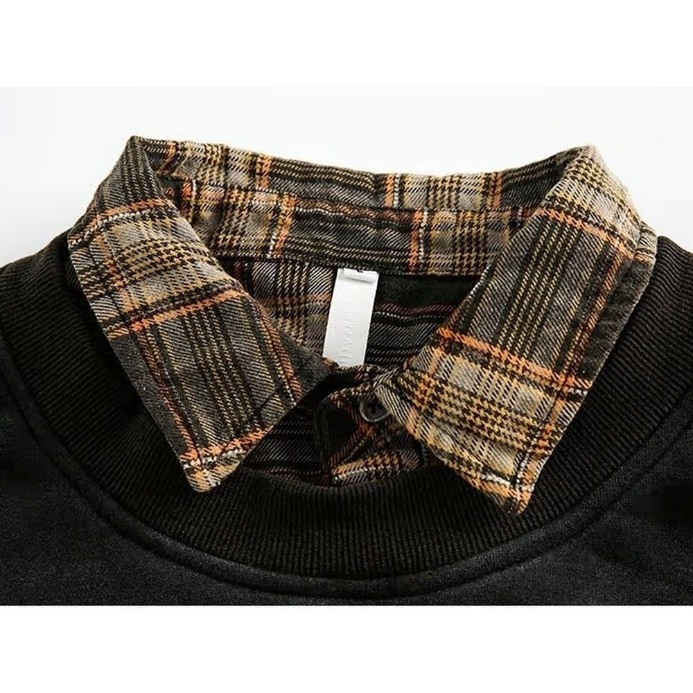 Faux layered damage tops HL2422
