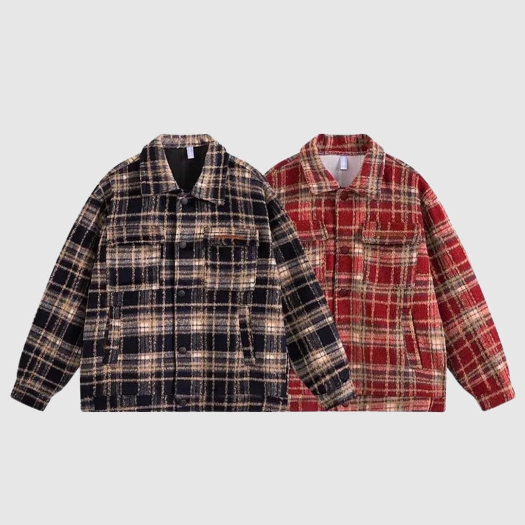Retro check jacket HL2303