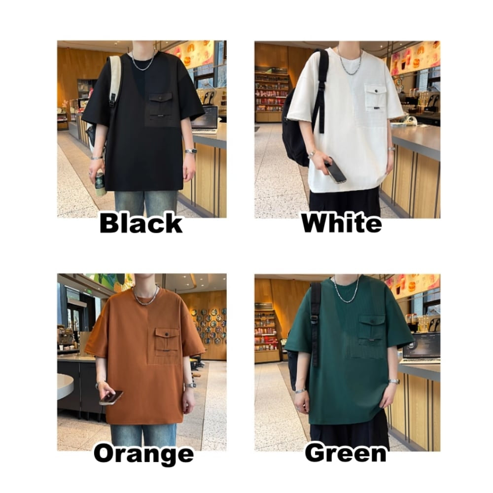 Flap pocket T-shirt HL2563