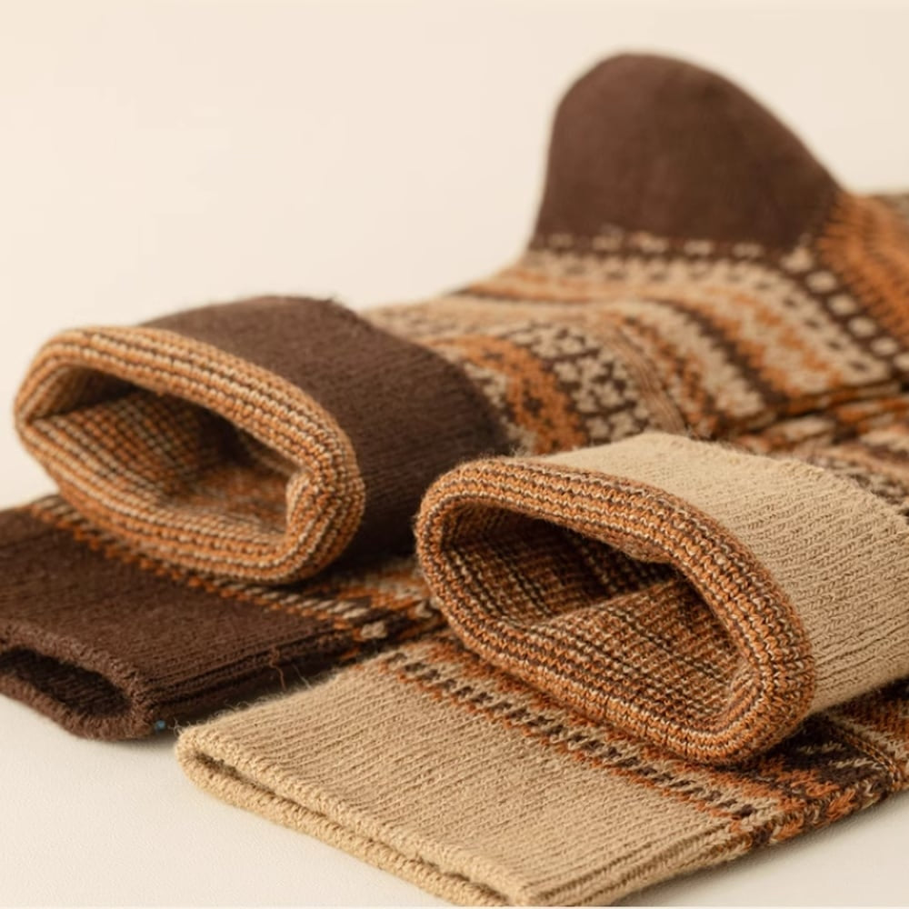 Nordic pattern socks random set of 3 pairs HL2327