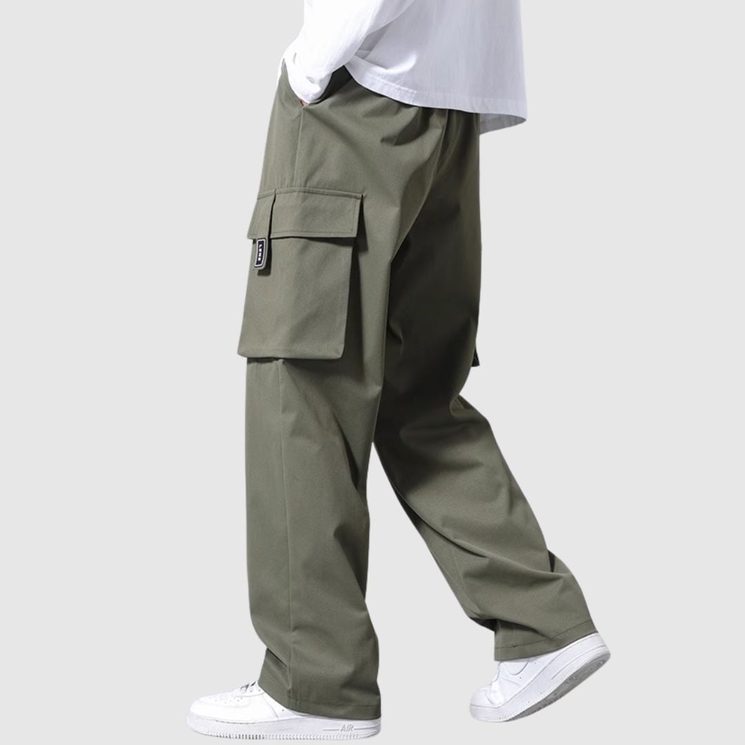 Multi-pocket wide pants HL2297
