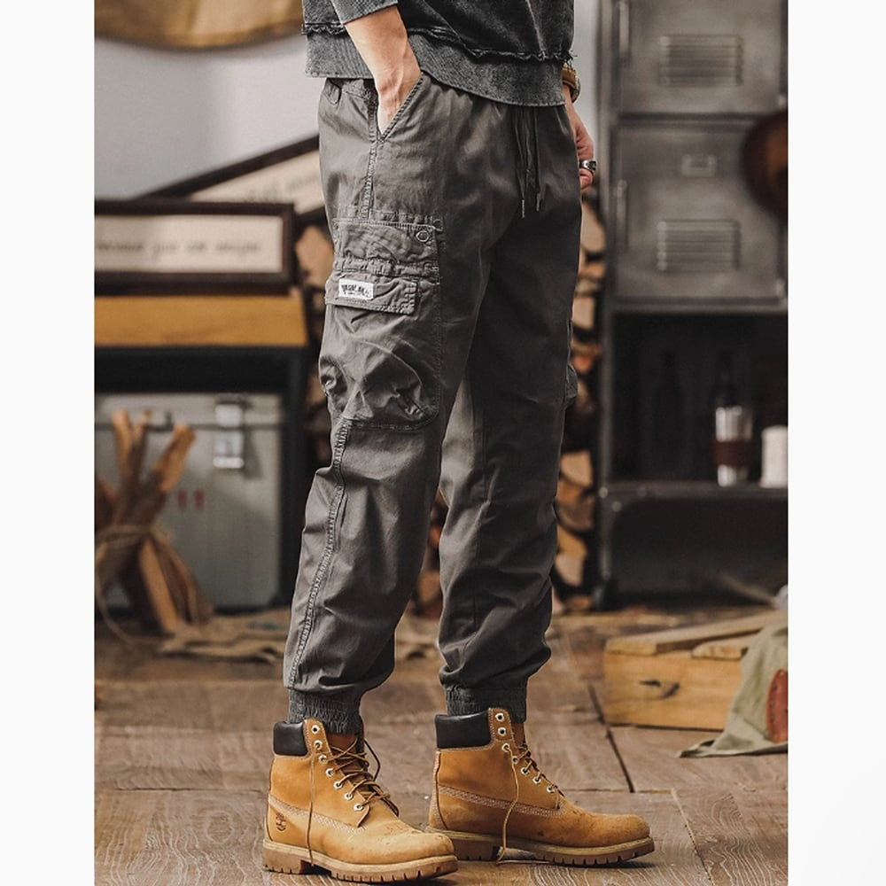 Multi-pocket casual pants HL2392