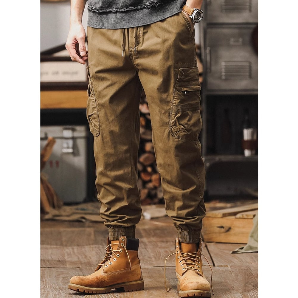 Multi-pocket casual pants HL2392