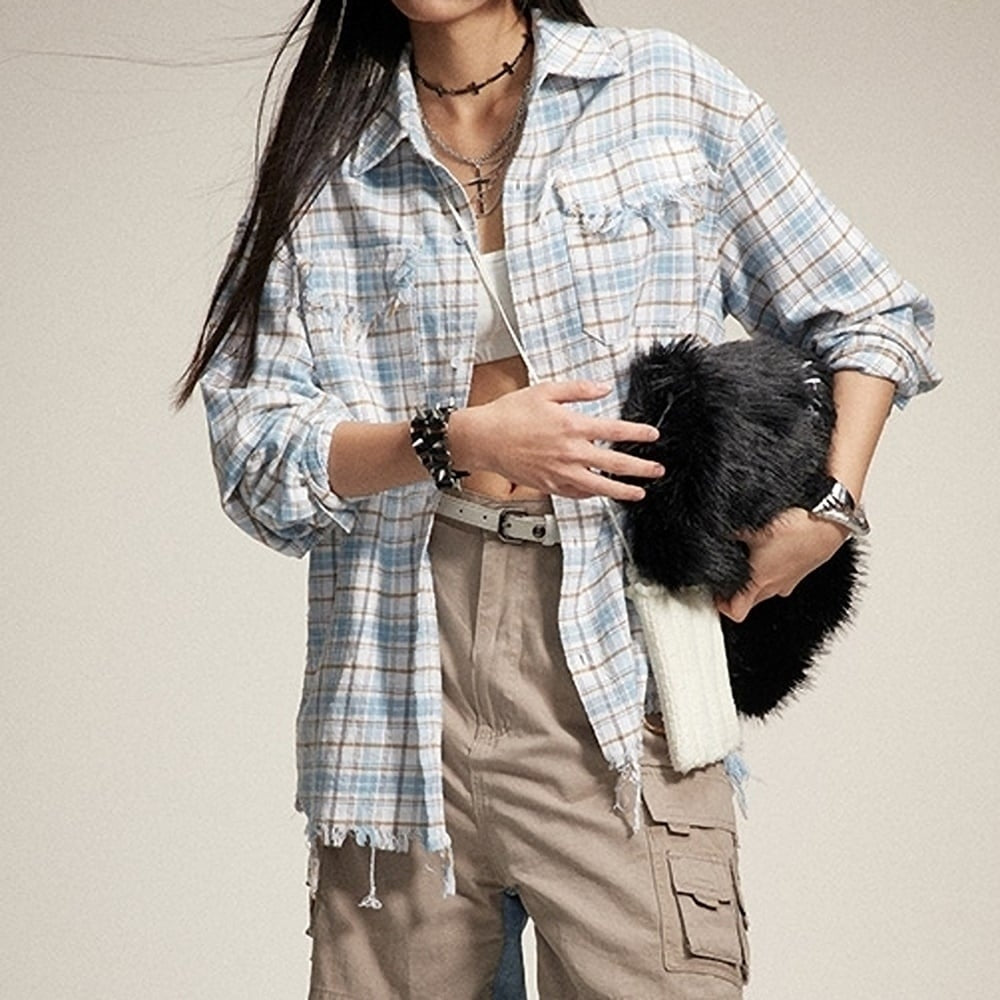 Fringe design shirt HL2430