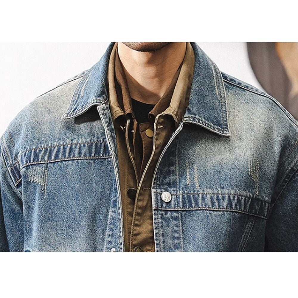 Washed denim jacket HL2407