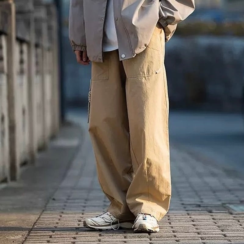 Loose casual straight pants HL2193