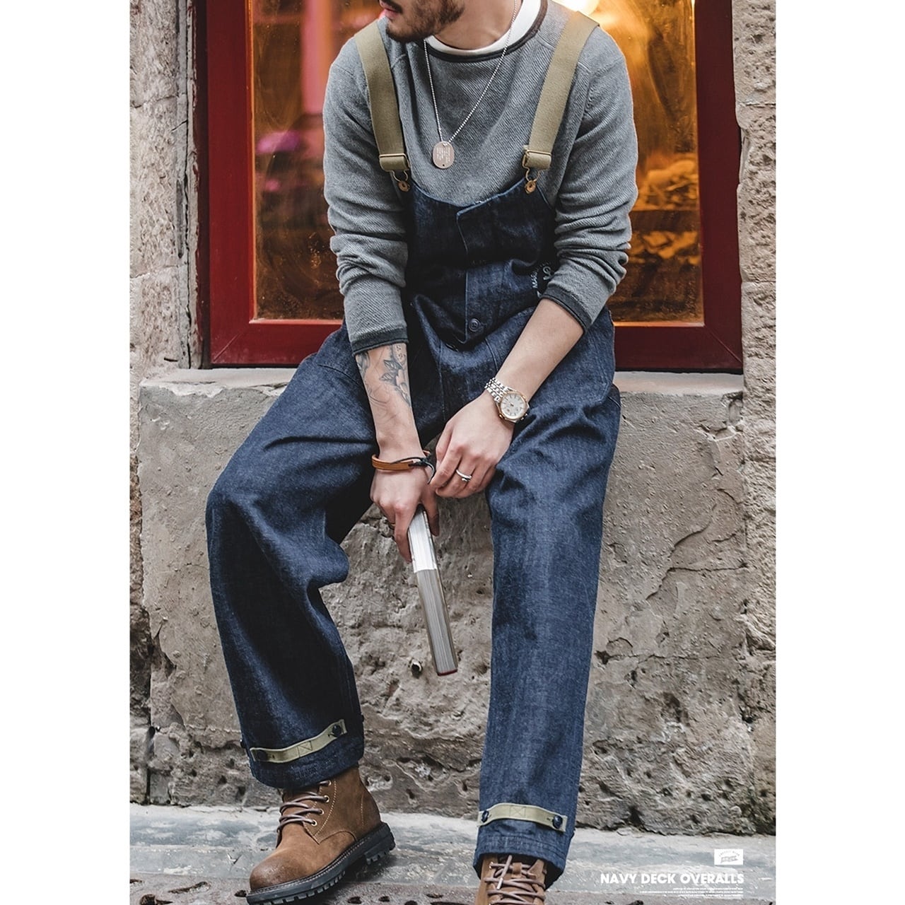 Casual Denim Salopettes HL1627