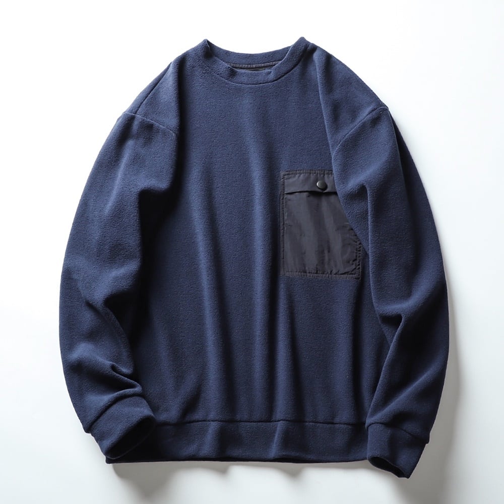 Crew neck fleece tops HL2314