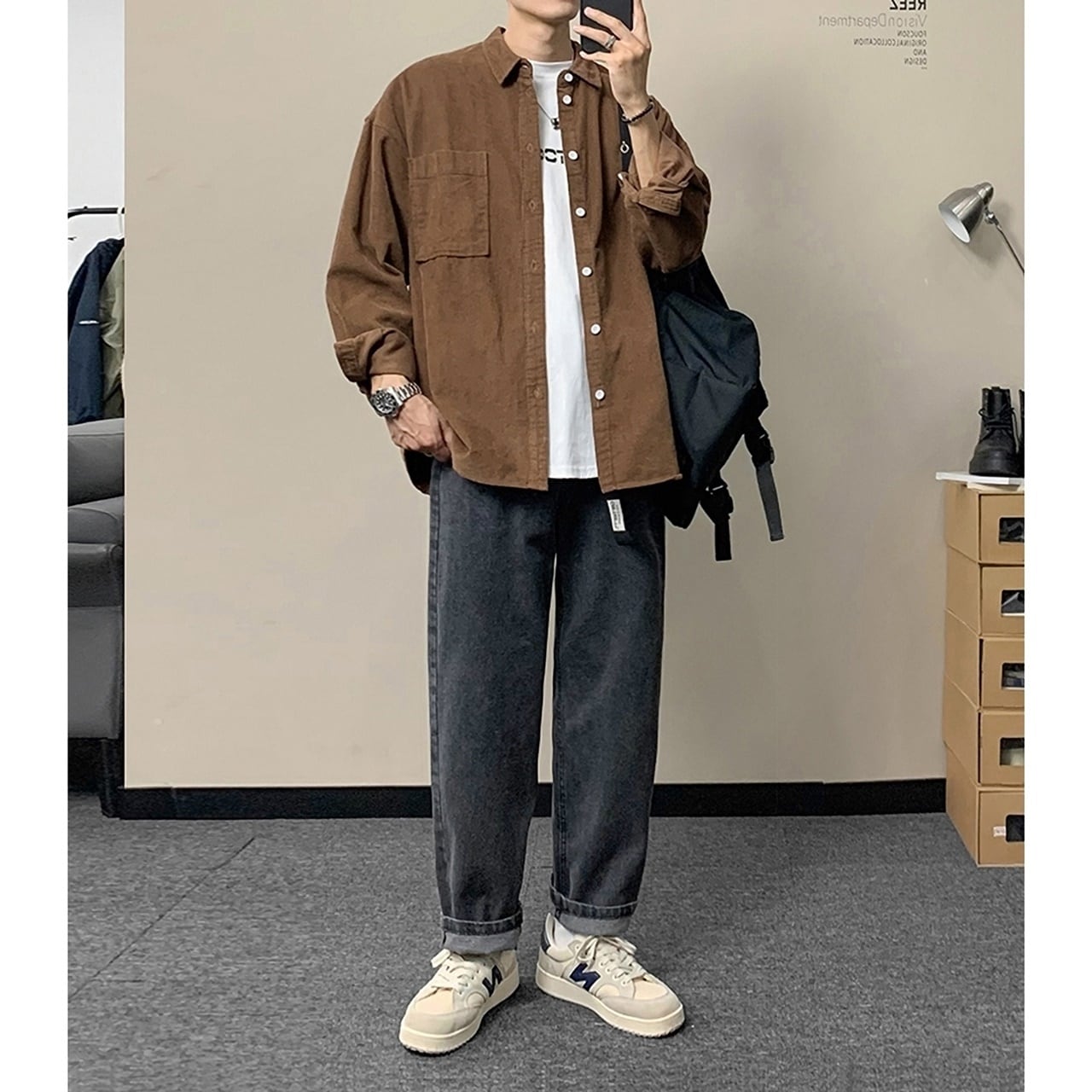 コーデュロイシャツ HL1799