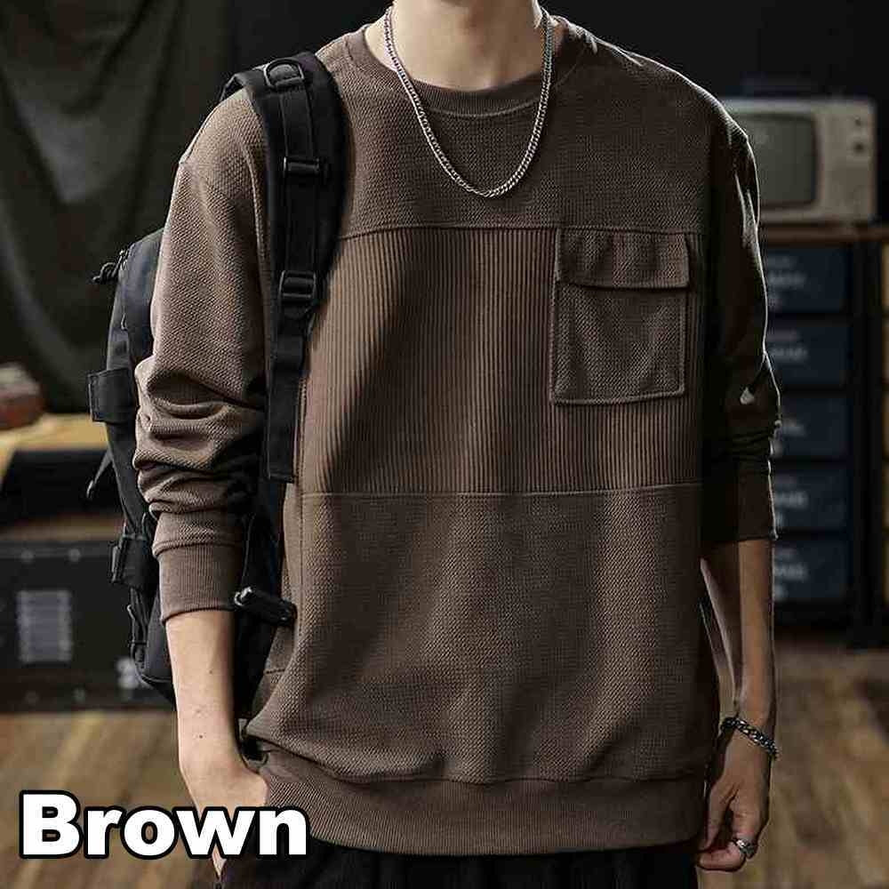 Big size round neck long sleeve tops HL2265