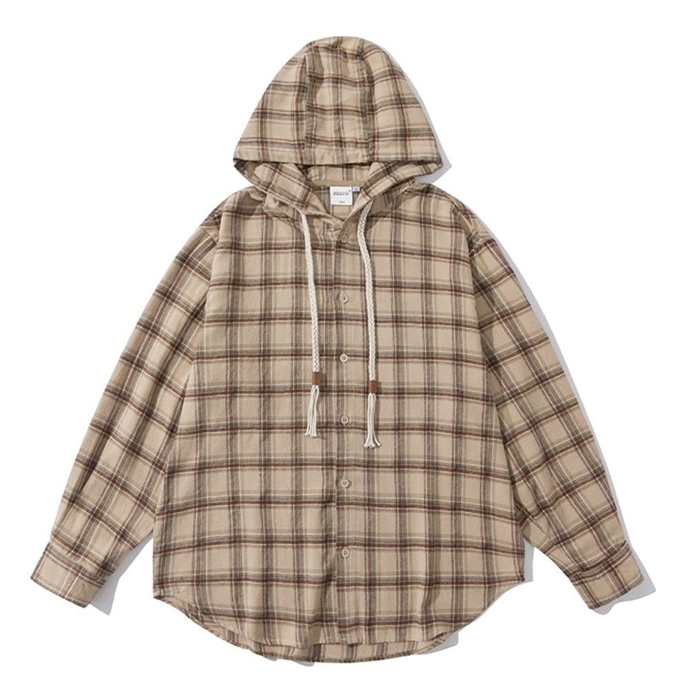 Hooded check shirt HL2420