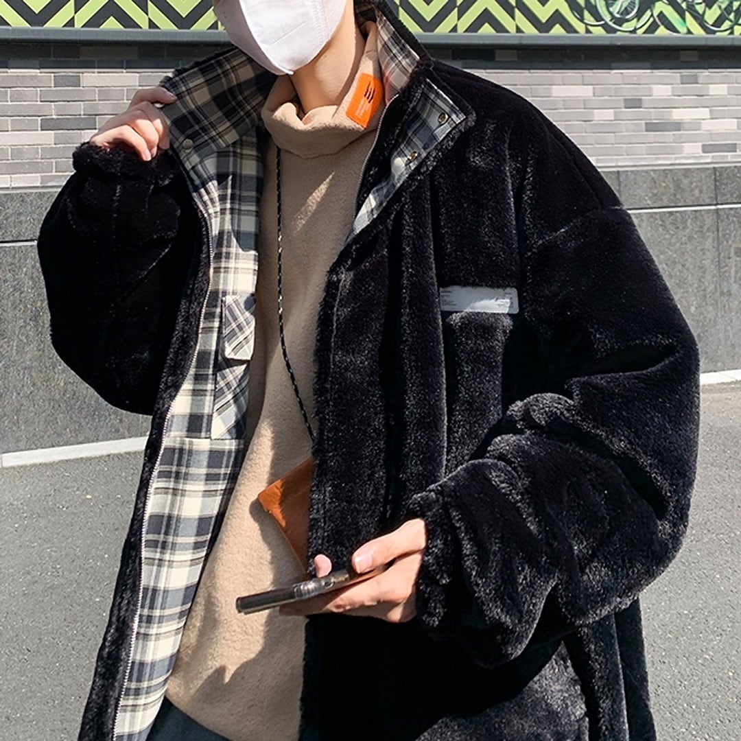 Stand Collar Reversible Jacket HL1917