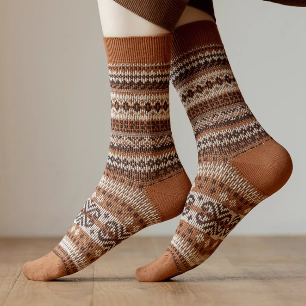 Nordic pattern socks random set of 3 pairs HL2327