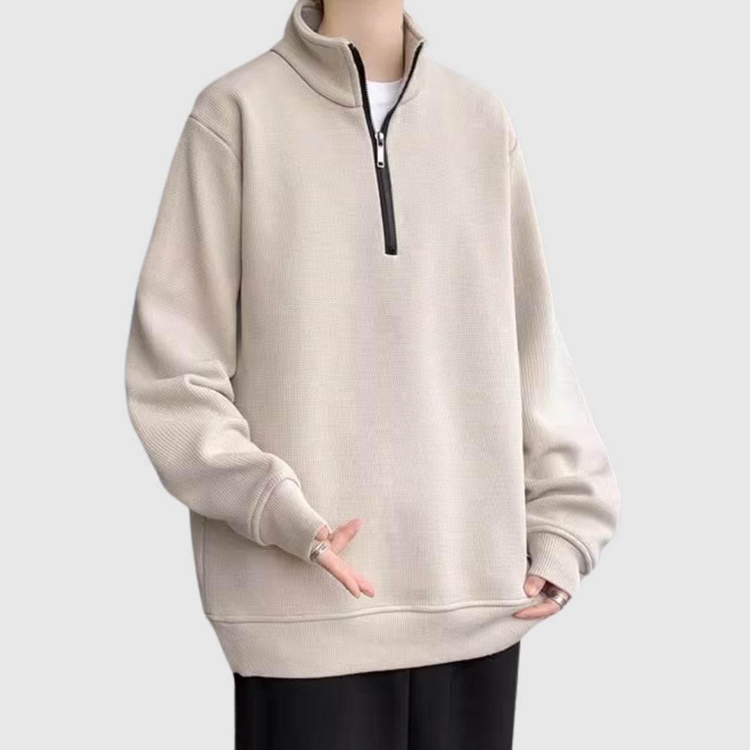 Stand collar half zip tops HL2319